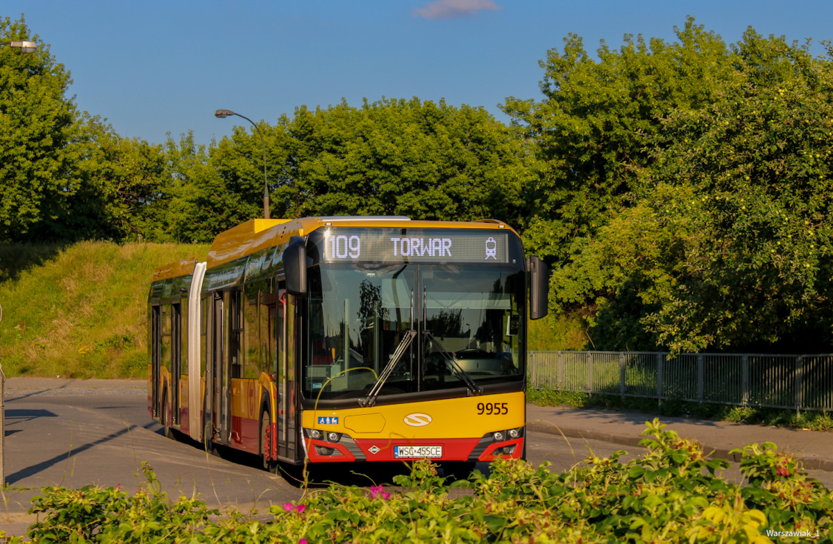 9955
Od początku rozkładu wakacyjnego Arriva przejęła z rąk Mobilisu dwie brygady całodzienne linii 109 w DP. 
Słowa kluczowe: SU18IVCNG 9955 109 OsiedleGórczewska