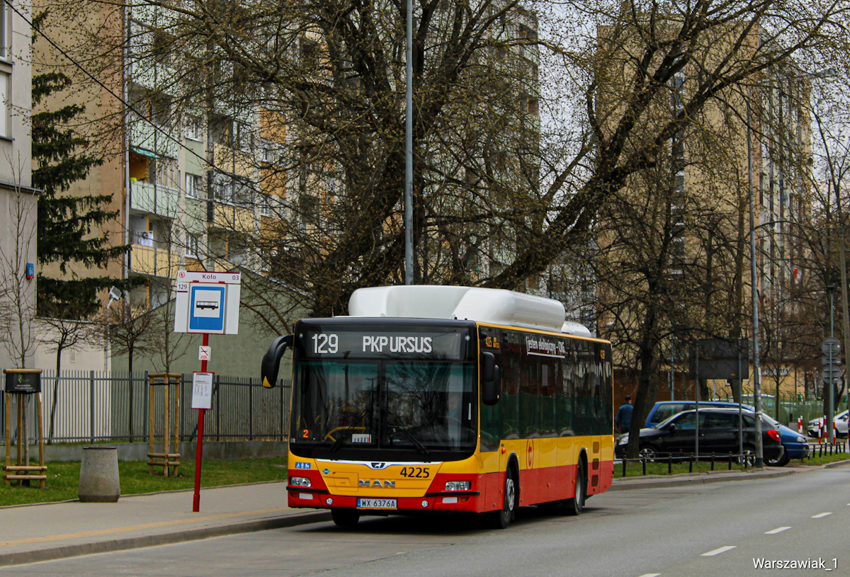 4225
Standardowy widok ''dziwadło" za pojazd 10 metrowy. 
Słowa kluczowe: LionsCityCng 4225 129 Koło