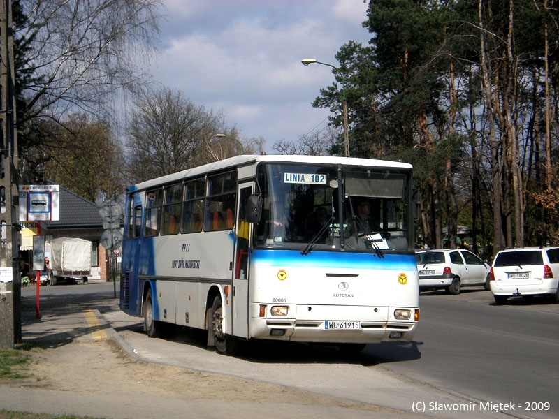 80006
Autosan H10-10 #80006, prod. 1998, kasacja 2010, PKS Warszawa

Rok przed katastrofą Smoleńską
Słowa kluczowe: H10-10 80006 PKSWarszawa Legionowo 2009