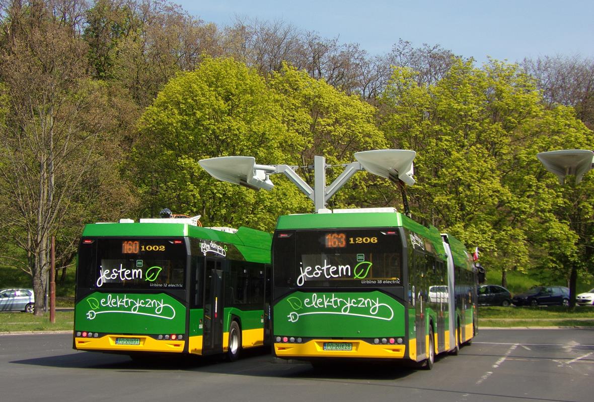 1206
Od 2019 r. MPK Poznań eksploatuje autobusy elektryczne i są to:
a) przegubowce w ilości 21 sztuk ( z lat 2019 i 2021 ) oraz
b) solówki dwunastometrowe w ilości 37 sztuk ( z lat 2020 i 2021 ).
Słowa kluczowe: SU18E 1206 163 GarbaryPKM