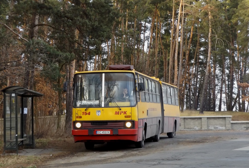 154
Warszawiak jako brygada niskopodłogowa. 
MPK Cz-wa posiada jeszcze trzy ex-warszawskie ekologi ( wszystkie z klimatyzacją ), z czego dwa nadal mają stołeczne barwy.
Słowa kluczowe: IK280 154 19 Żabiniec