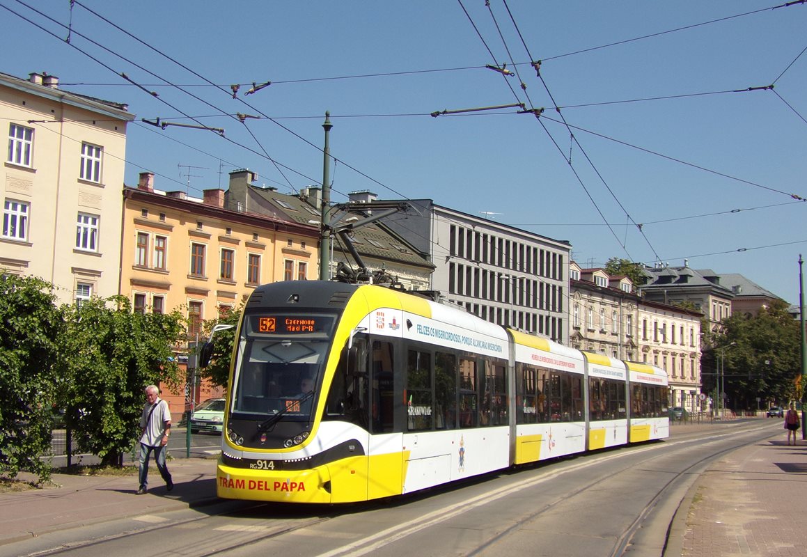 RG914
Tram del Papa, czyli Tramwaj Papieski.
Słowa kluczowe: 2014N RG914 52 Grzegórzecka