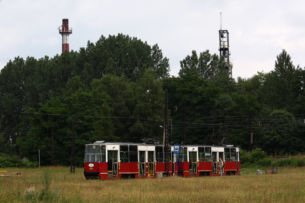 623+624
Druga fotka z pętli, w tle zabudowania KWK Kazimierz-Juliusz. 
Słowa kluczowe: 105Na 623+624 27 KazimierzGórniczy