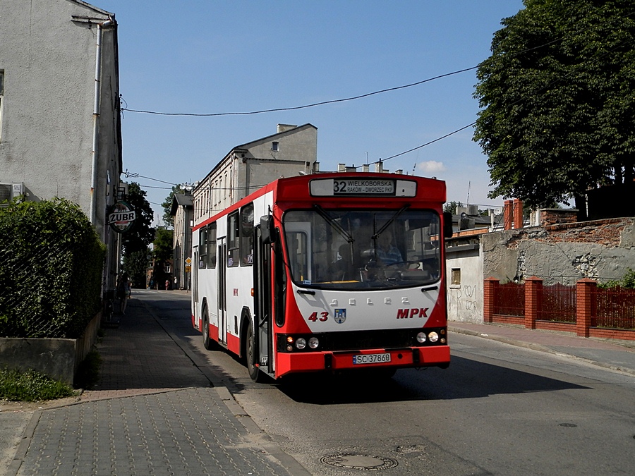 43
Jeden z sześciu Jelczy M11 które pozostały w MPK Częstochowa lecz tego dnia wyjechał tylko ten jeden.
Słowa kluczowe: M11 43 32 Częstochowa Limanowskiego