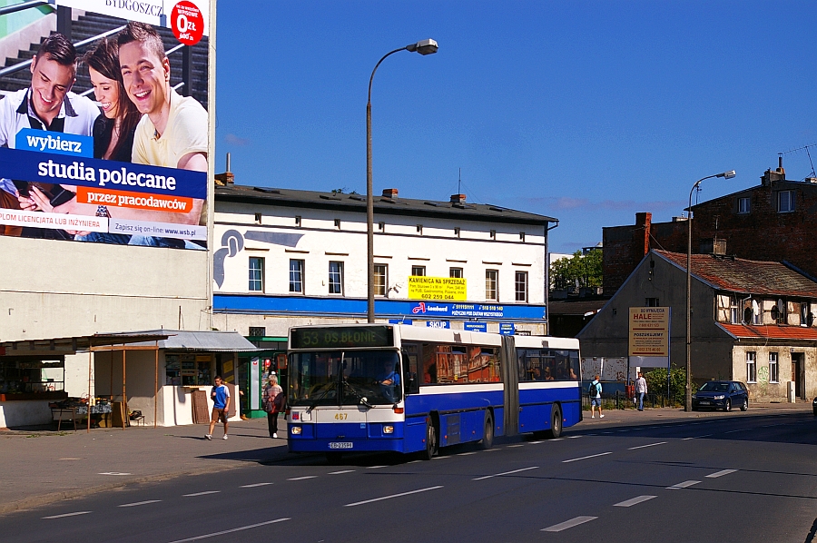 Volvo B10MA #467
Kolejny typ autobusu, którego już nie ma w Bydgoszczy, to B10MA.
Słowa kluczowe: B10MA 467 Poznańska 53