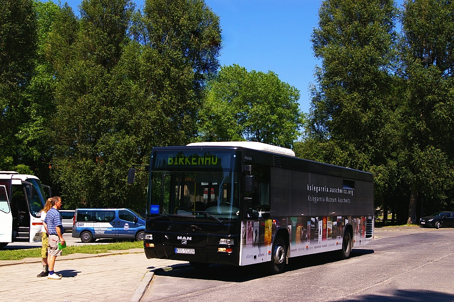 Man EL 263 KOS 55209
Należący do Muzeum Auschwitz-Birkenau Man czeka na pasażerów, by zawieźć ich do obozu Birkenau.
Co do Oświęcimia i Brzezinki nie muszę chyba nic pisać. 

A sam pobyt w KL Oświęcim zapamiętam do końca życia.
Słowa kluczowe: EL263 KOS55209 Muzeum Auschwitz-Birkenau Oświęcim