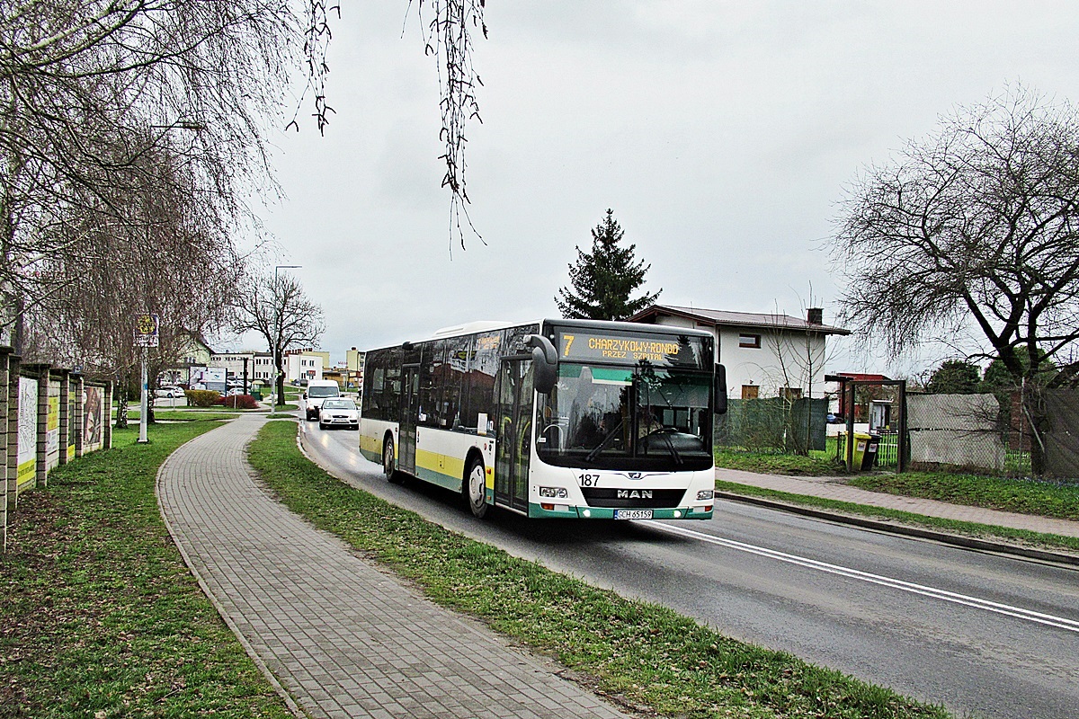 MAN NL293 Lion`s City GCH 65159
Chojnice, ul. Lichnowska. 
Słowa kluczowe: MZK_Chojnice