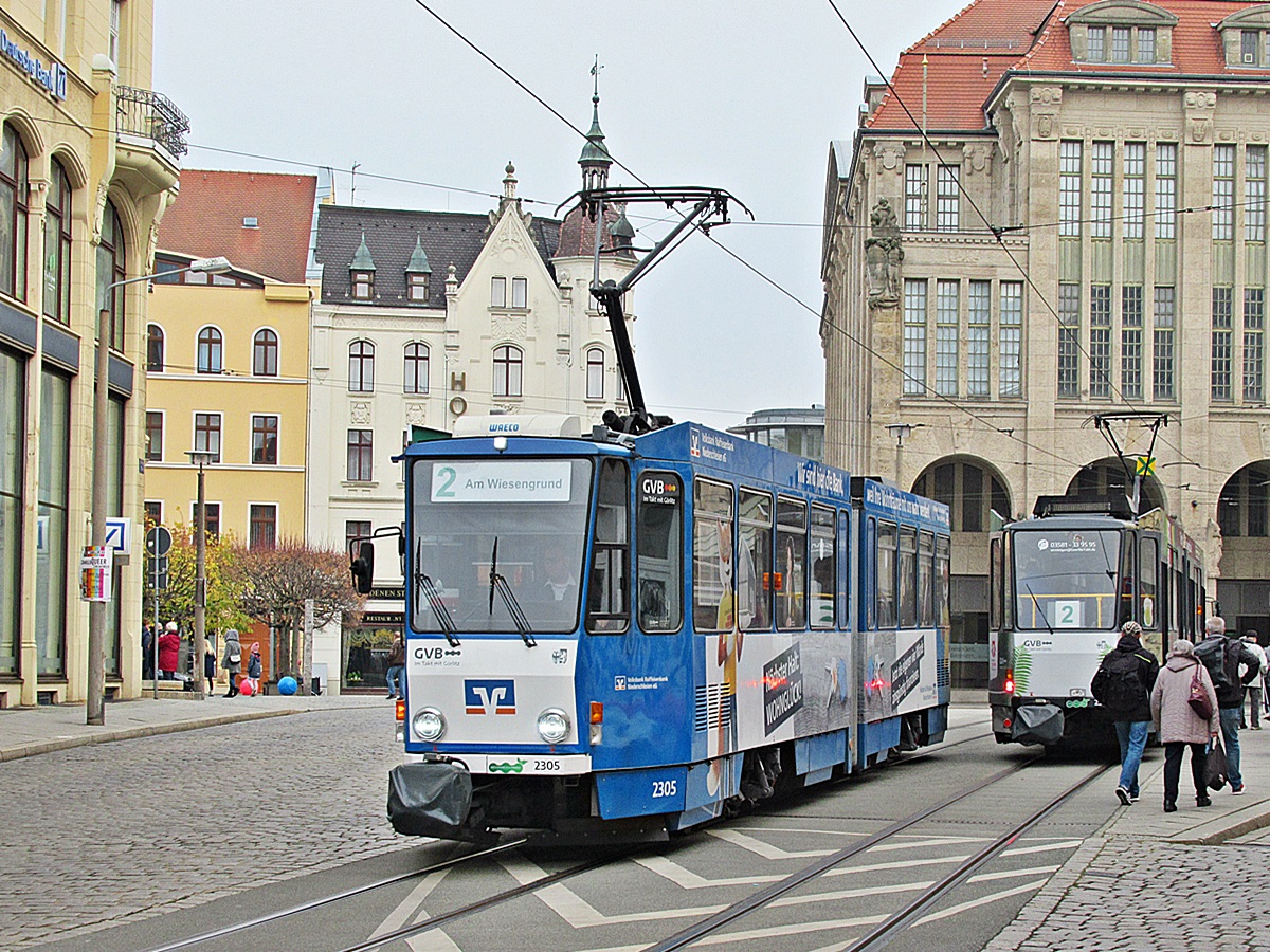 Tatra KT4DMC #2305
Görlitz, Demianiplatz.
Słowa kluczowe: GVB