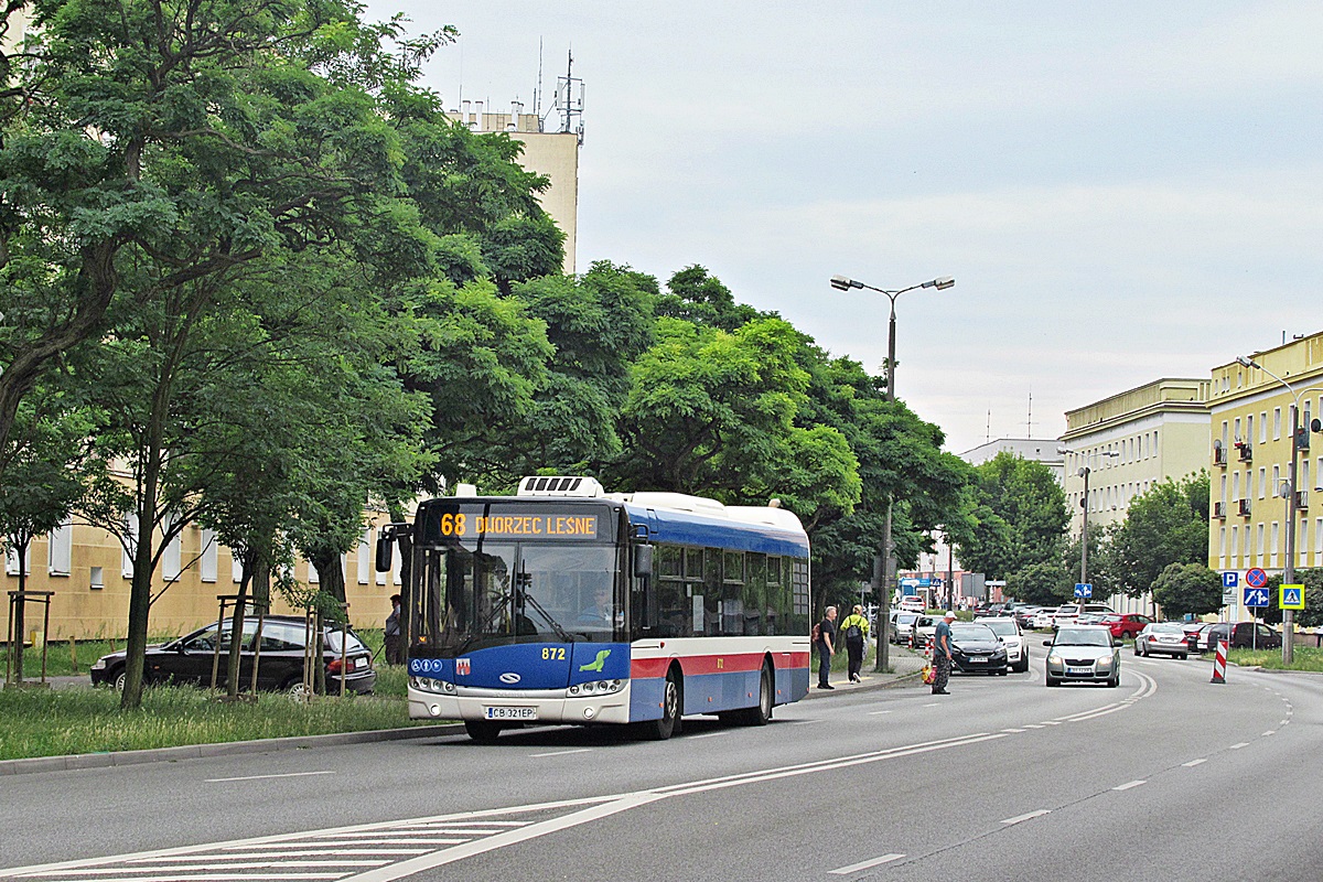 Solaris Urbino 12 CB 321EP
Bydgoszcz, ul. Józefa Sułkowskiego. 
Słowa kluczowe: MZK