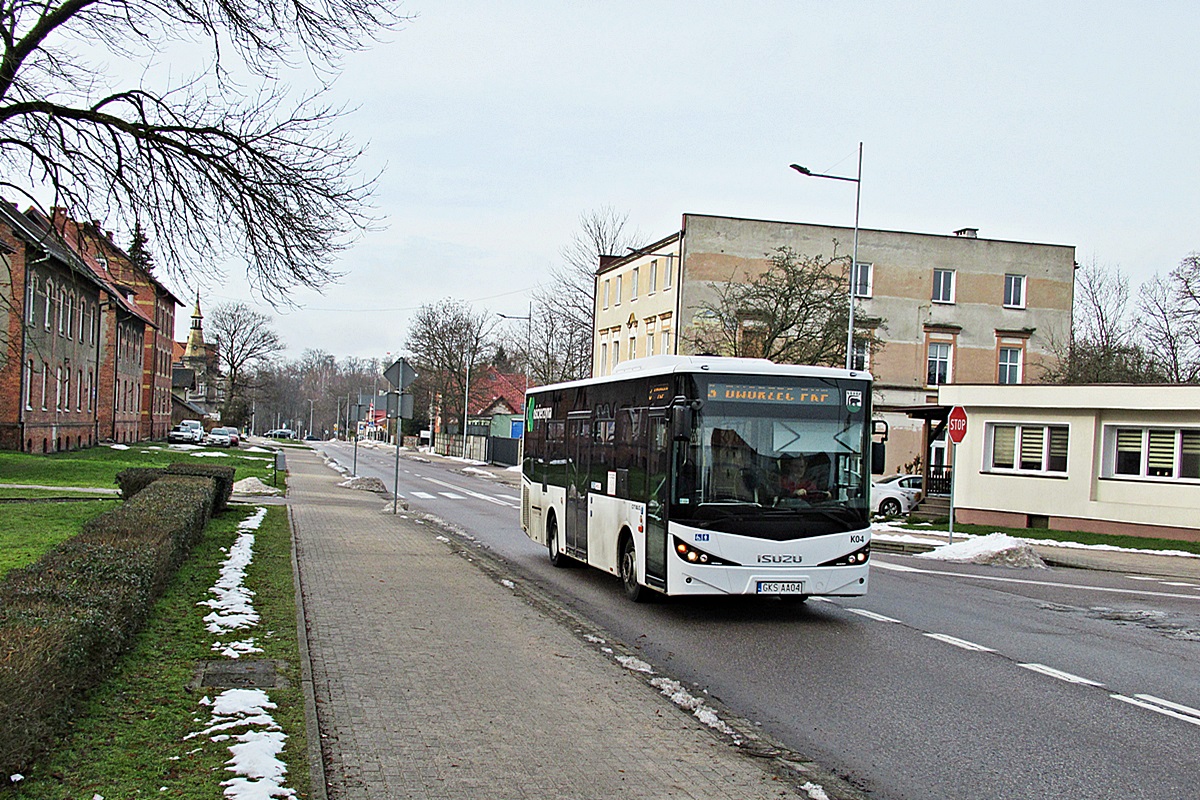 Isuzu Citibus GKS AA04
Kościerzyna, ul. Dworcowa. 
Słowa kluczowe: PKS_Starogard