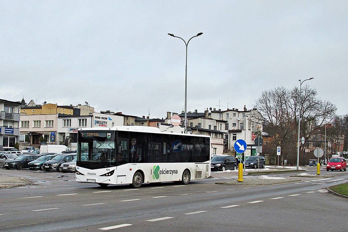 Isuzu Citibus GKS AA04
Kościerzyna, ul. Wojska Polskiego. 
Słowa kluczowe: PKS_Starogard