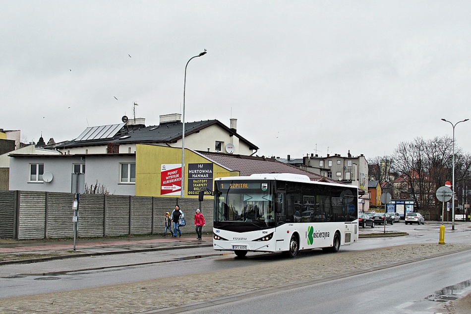 Isuzu Citibus GKS AA04
Kościerzyna, ul. Wojska Polskiego.
Słowa kluczowe: PKS_Starogard