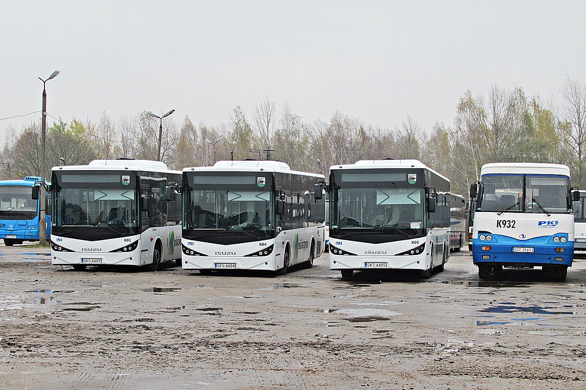 Isuzu Citibus GKS AA05
Kościerzyna, baza placówki terenowej PKS-u Starogard Gdański przy ul. Drogowców.
Słowa kluczowe: PKS_Starogard zajezdnia