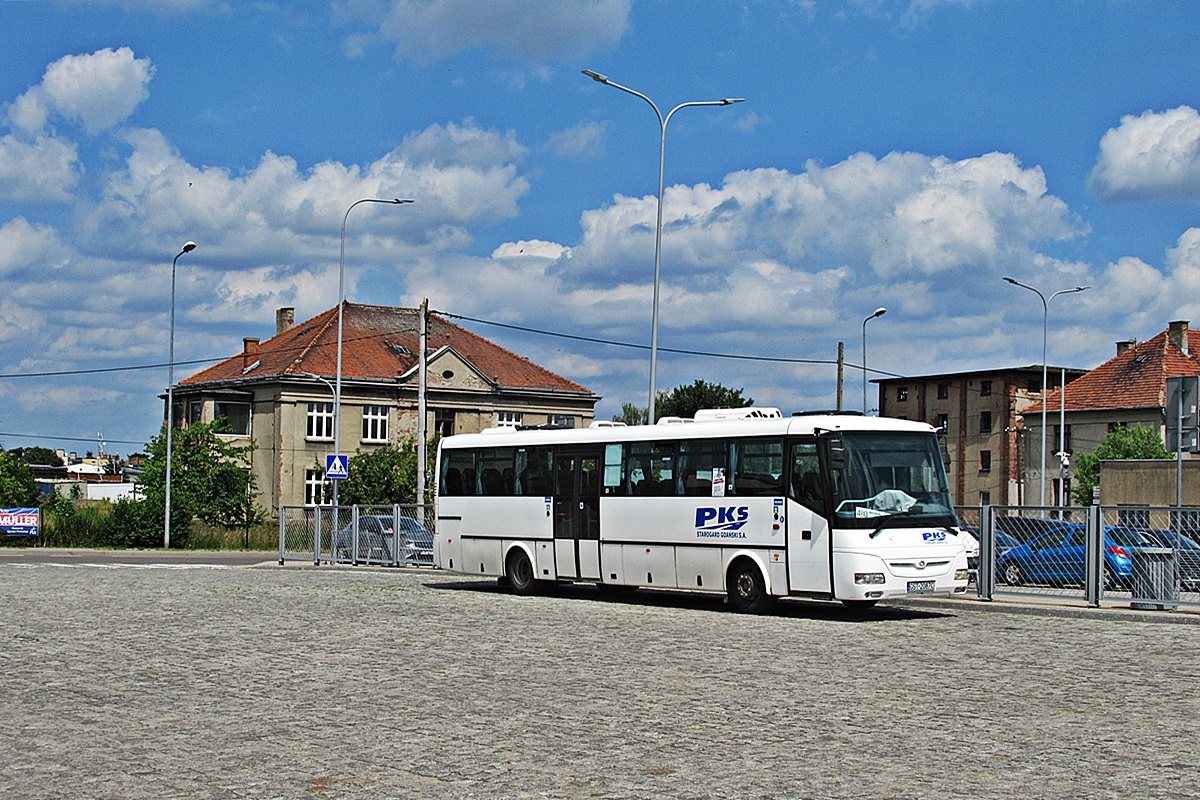 SOR C12 GST 2087C
Chojnice, dworzec autobusowy. 
Słowa kluczowe: PKS_Starogard dworzec