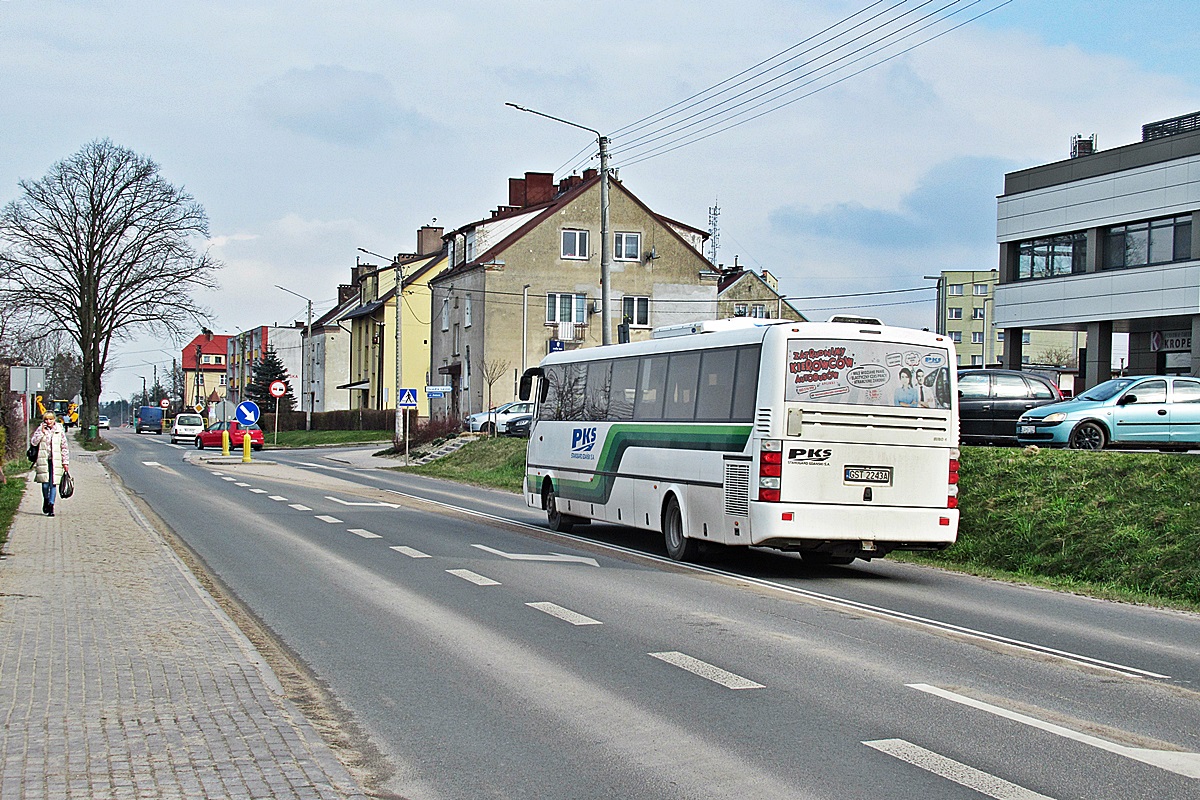 SOR C12 GST 2243A
Skórcz, ul. Pomorska. 
Słowa kluczowe: PKS_Starogard szkolny