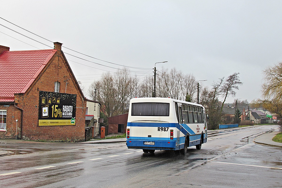 Autosan H9-21 GST HA87
Skarszewy, ul. Kościerska x Józefa Wybickiego x Chojnicka. 
Słowa kluczowe: PKS_Starogard