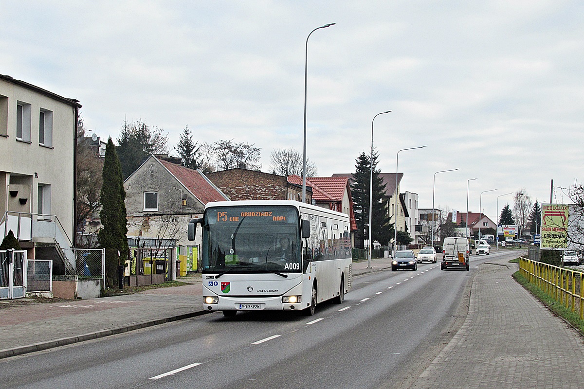 Irisbus Crossway 12.8 LE SO 3892W
Grudziądz, ul. Ignacego Paderewskiego. 
