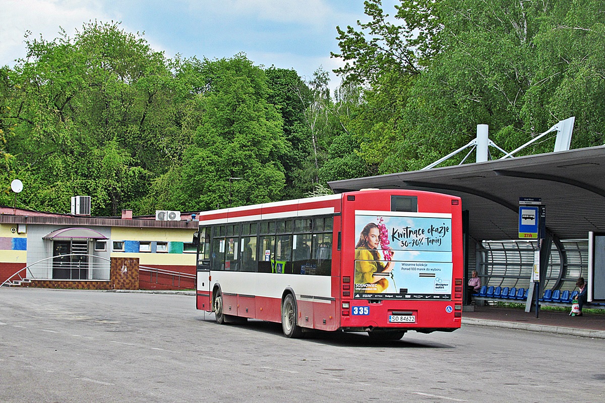 Jelcz M121I3 SO 84622
Sosnowiec, dworzec autobusowy. 
Słowa kluczowe: GOP PKM dworzec