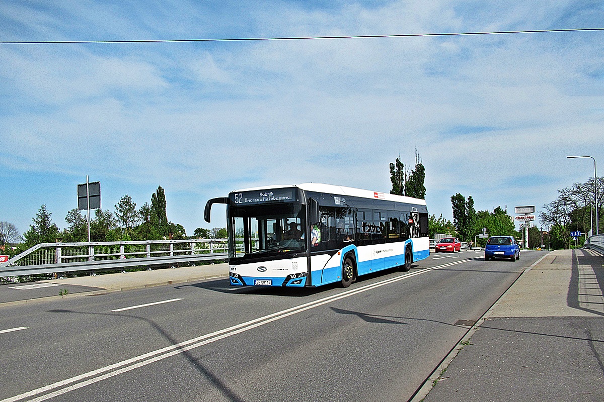 Solaris Urbino 12 Hybrid SR 0011S
Rybnik, ulica Żorska. 
Słowa kluczowe: KM