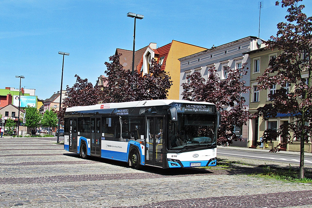 Solaris Urbino 12 Hybrid SR 0016S
Rybnik, plac Wolności. 
Słowa kluczowe: KM