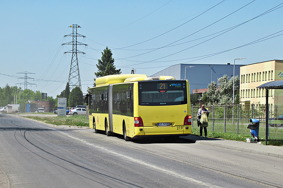 MAN NG313 Lion`s City G CNG ST 7219R
Tychy - Wilkowyje, ul. Murarska. 
Słowa kluczowe: GOP PKM