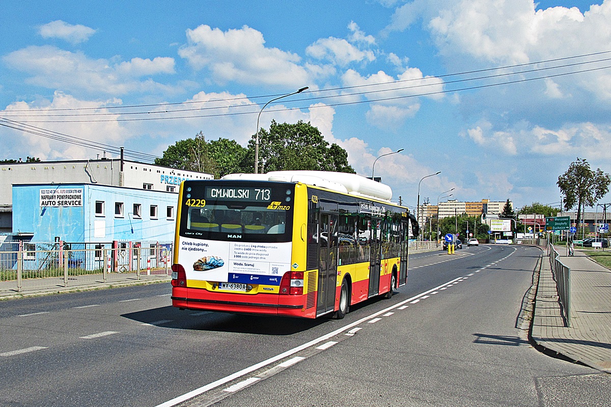 MAN NL313 Lion`s City CNG WX 6380A
Ożarów Mazowiecki, ul. Poznańska. 
