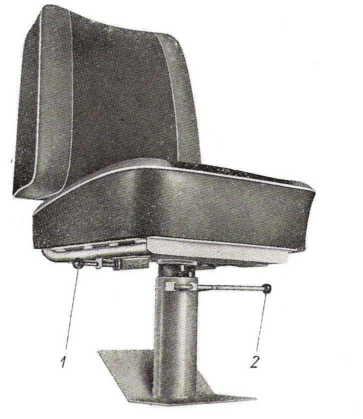 Fotel
Fotel kierowcy według pozostawionej instrukcji jednej z warszawskich skód karos MPA z 1960 roku

